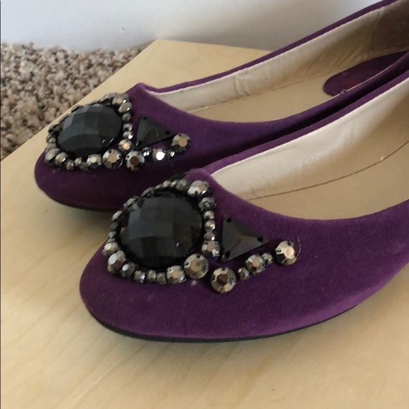 Round toe rhinestone ballet flats - Picture 6 of 6